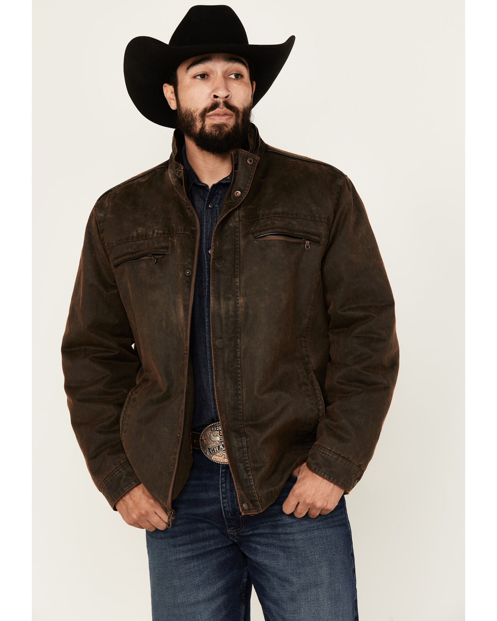 Cripple Creek Men s Ranchwear Concealed Carry Snap Zip Jacket Country Outfitter