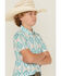 Image #2 - Rock & Roll Denim Boys' Southwestern Print Button-Down Polo Shirt, Navy, hi-res