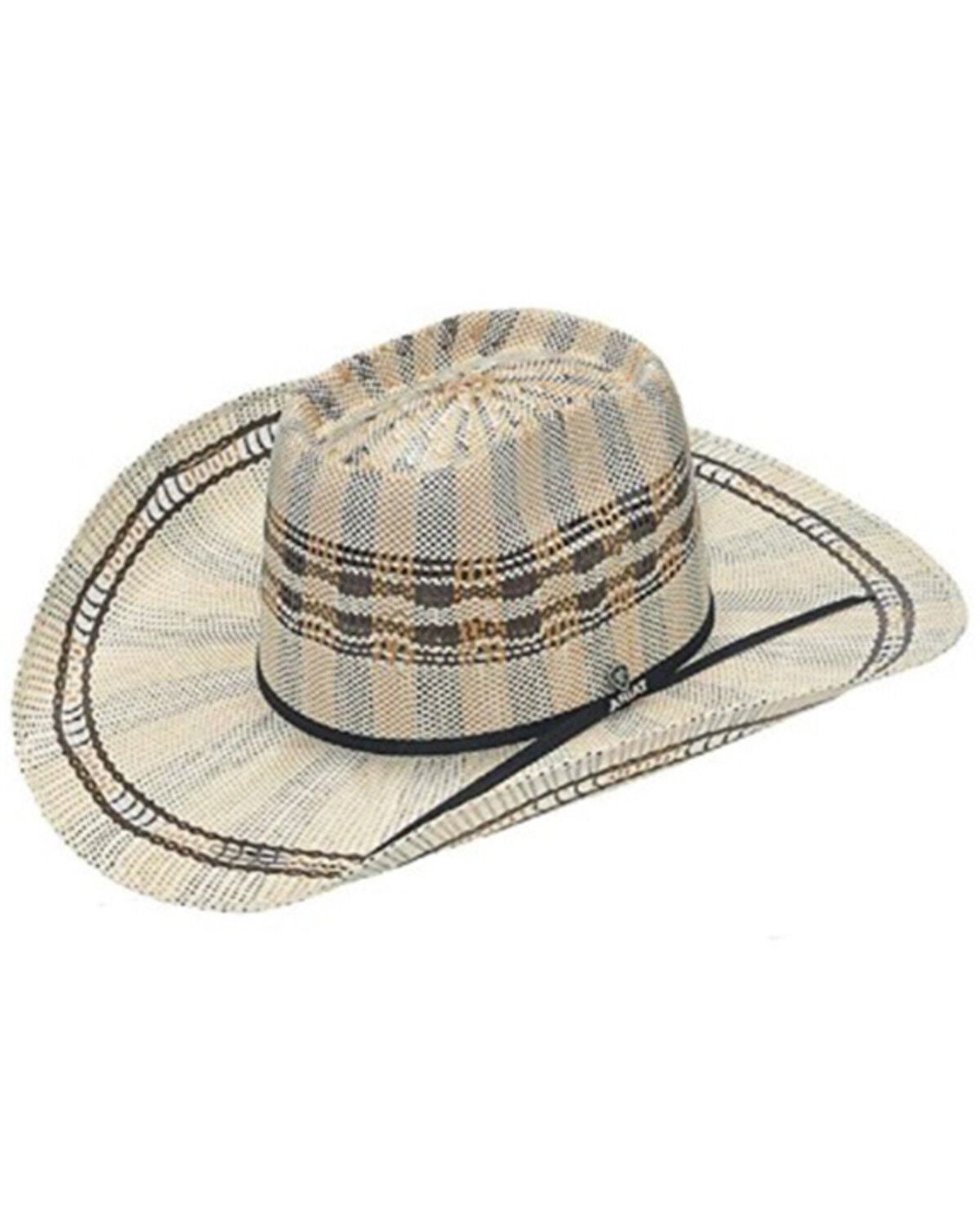 Natural Bangora Straw Cord Western Hat 