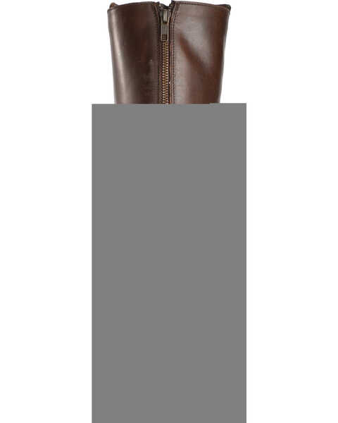 Image #7 - Frye Women's Chocolate Melissa Stud Back Zip Boots - Round Toe , Chocolate, hi-res