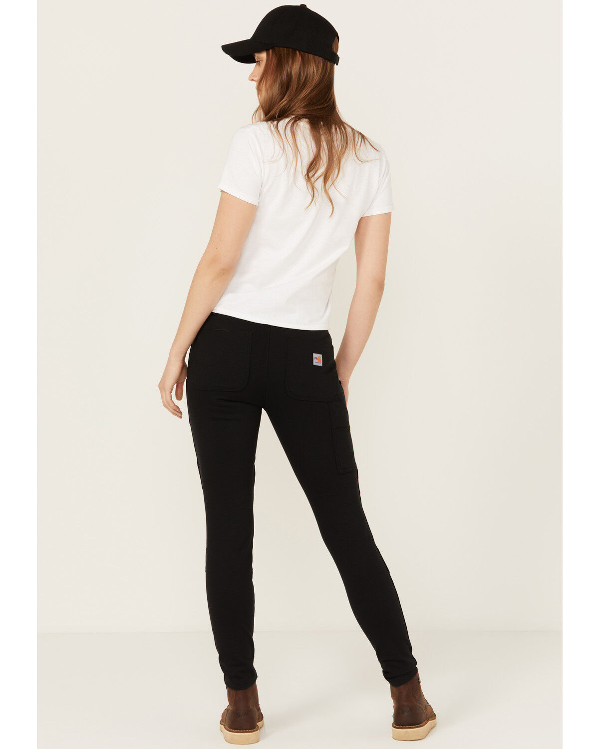 Image #3 - Carhartt Women's FR Force Fitted Midweight Utility Leggings, Black, hi-res