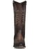 Image #3 - Circle G Women's Tobacco Embroidery Zip Leather Western Boot - Round Toe, Dark Brown, hi-res