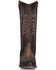 Image #3 - Corral Women's Tobacco Embroidery Zip Leather Western Boot - Round Toe, Dark Brown, hi-res