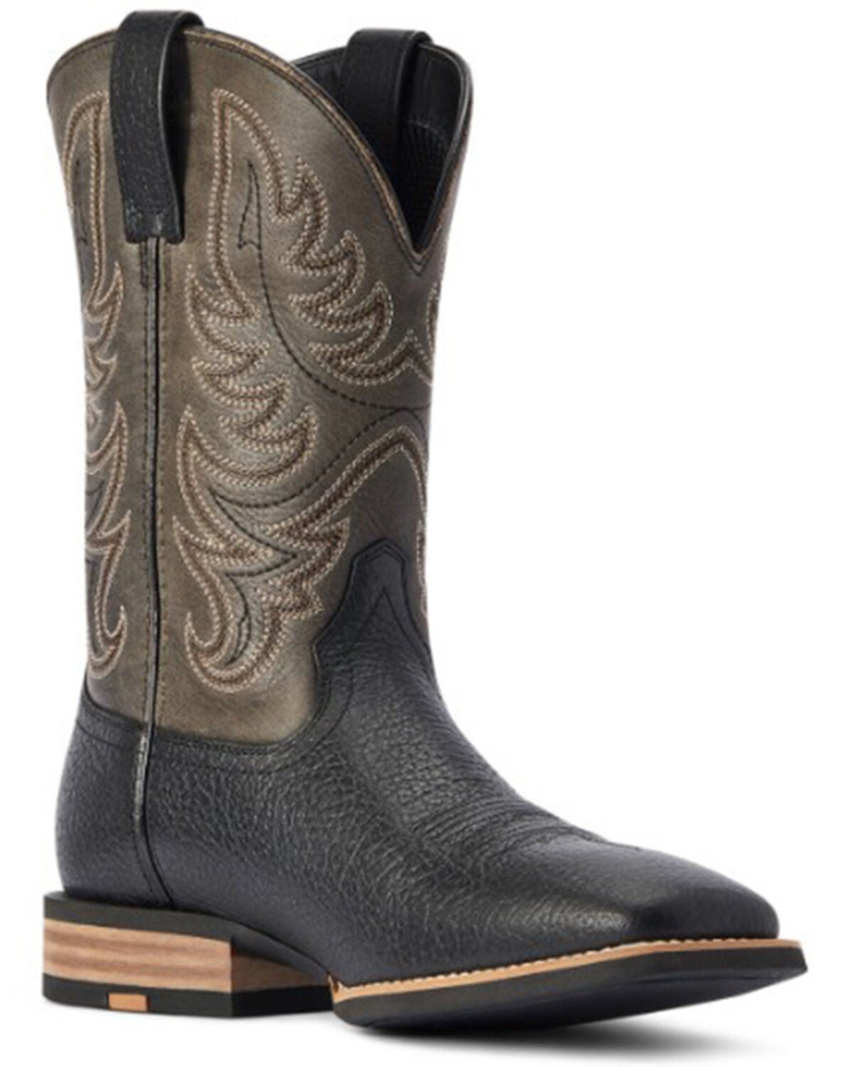 Ariat Men's Everlite Western Performance Boots - Broad Square Toe, Black, hi-res