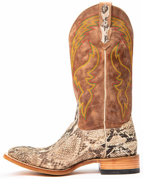 Image #3 - Cody James Men's Exotic Python Western Boots - Broad Square Toe, Brown, hi-res