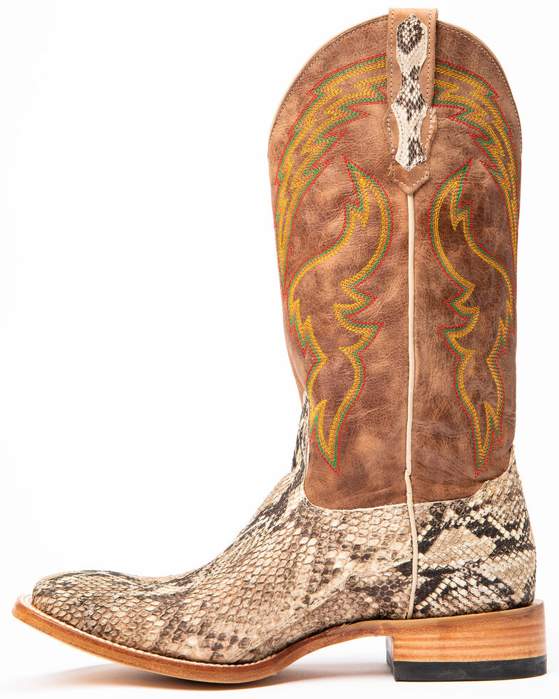 Cody James Men's Brown Python Western Boots - Square Toe, Brown, hi-res