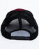 Moonshine Spirit Men's Burgundy Embroidered Logo Mesh Ball Cap, Burgundy, hi-res