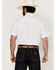 Image #4 - Rodeo Clothing Men's Tonal Satin Striped Short Sleeve Pearl Snap Western Shirt, White, hi-res