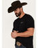 Image #2 - Kimes Ranch Men's American Bullseye Short Sleeve Graphic T-Shirt, Black, hi-res