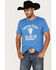 Image #1 - Rock & Roll Denim Men's Dale Brisby Rodeo Graphic T-Shirt, Blue, hi-res
