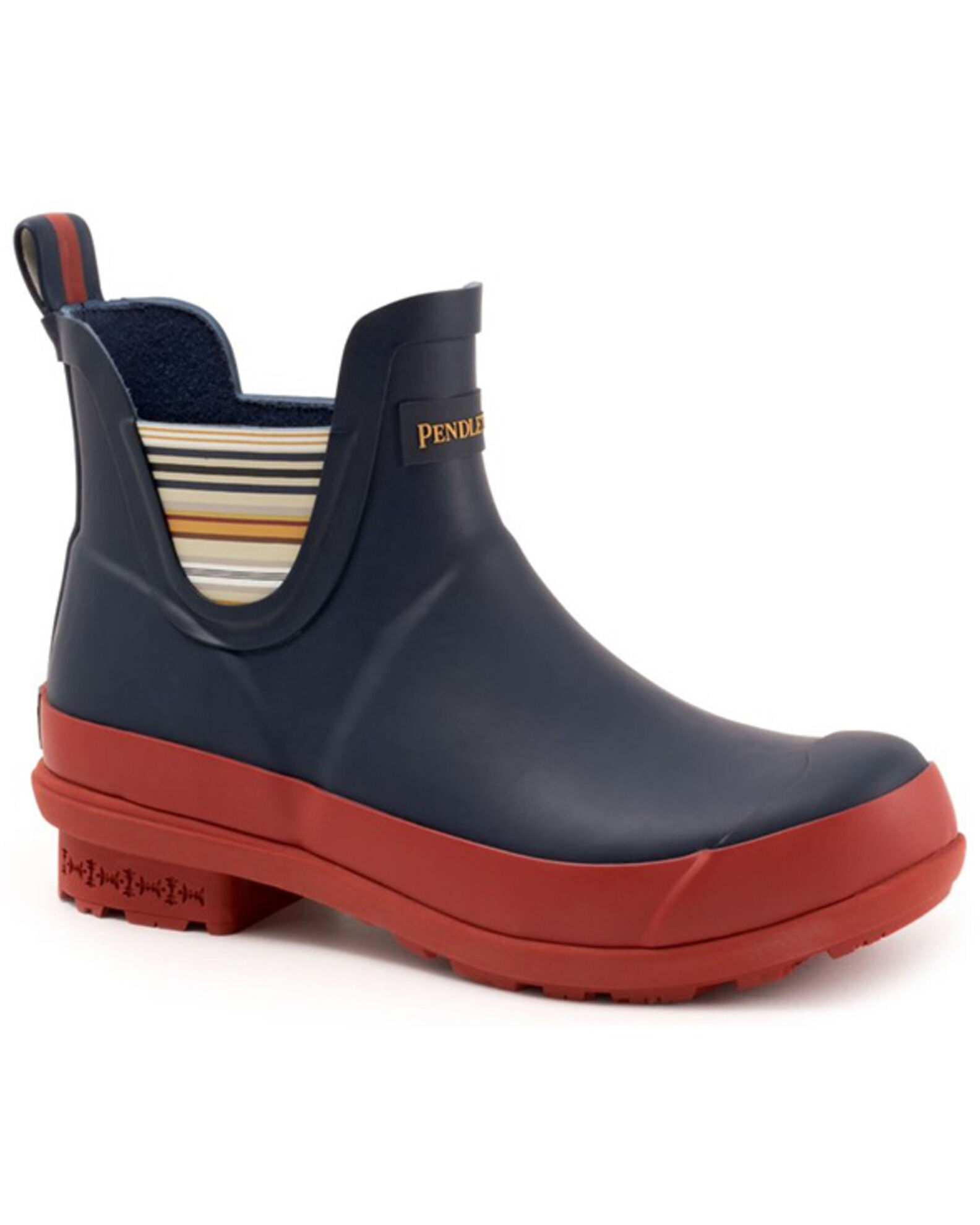 Pendleton Women s Bridger Stripe Chelsea Rain Boots Round Toe