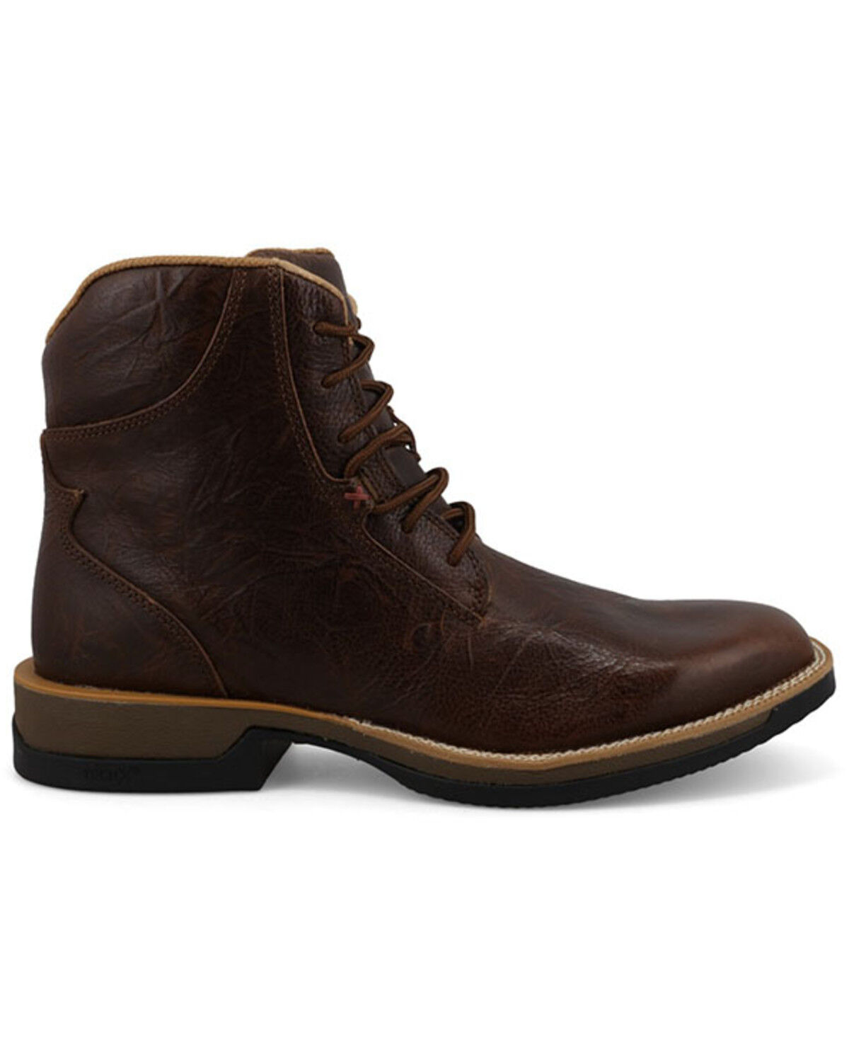 Image #2 - Twisted X Men's 6" Tech X™ Lace Up Casual Boots - Broad Square Toe, Brown, hi-res