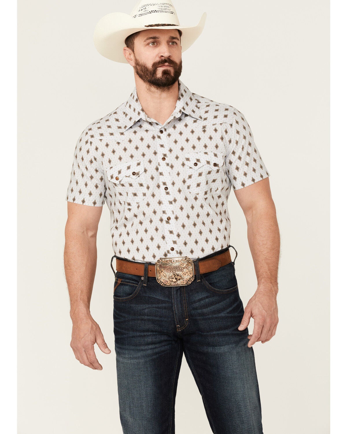 Short Sleeve Snap Western Shirt 