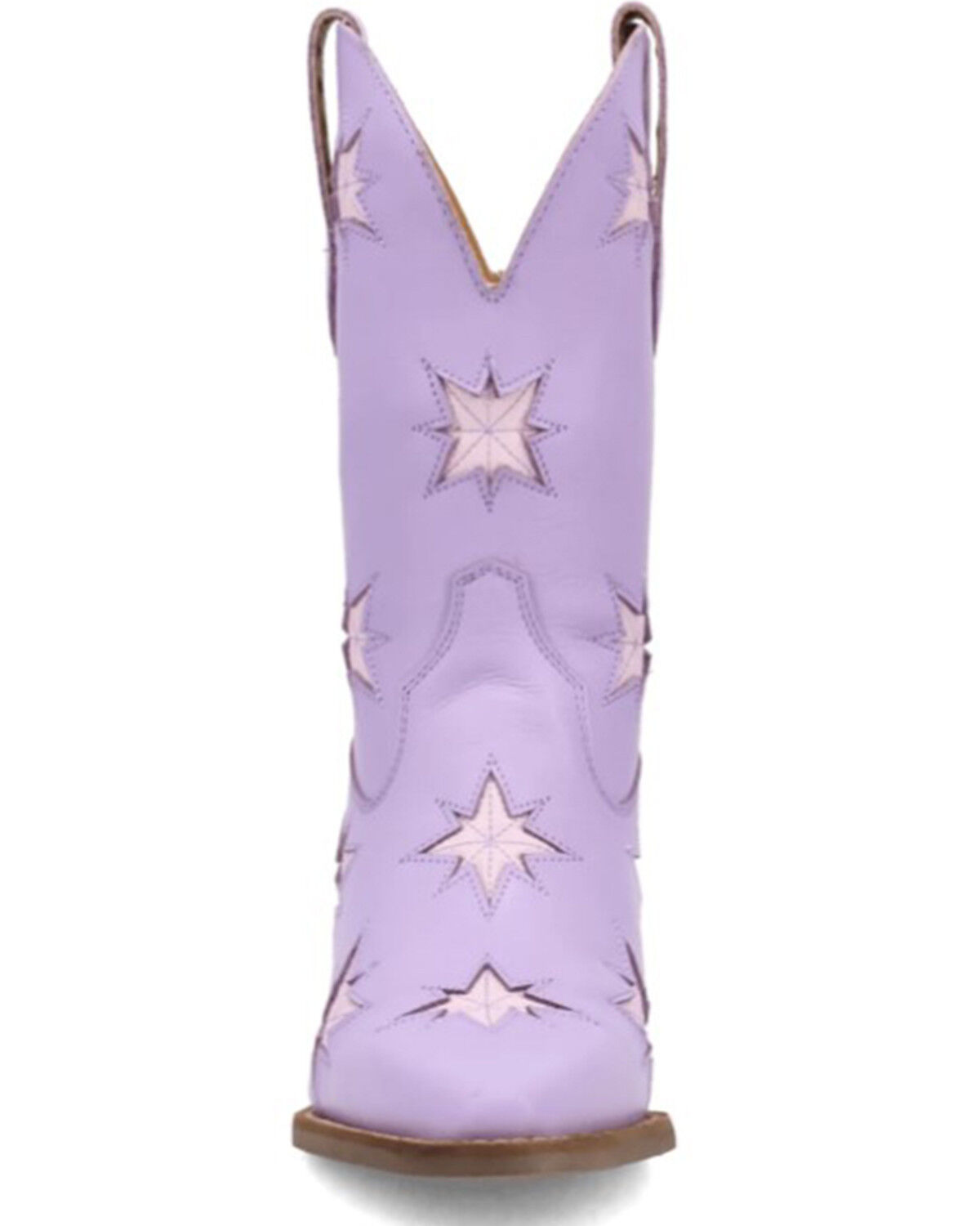 Image #4 - Dingo Women's Starburst Western Booties - Round Toe, Purple, hi-res