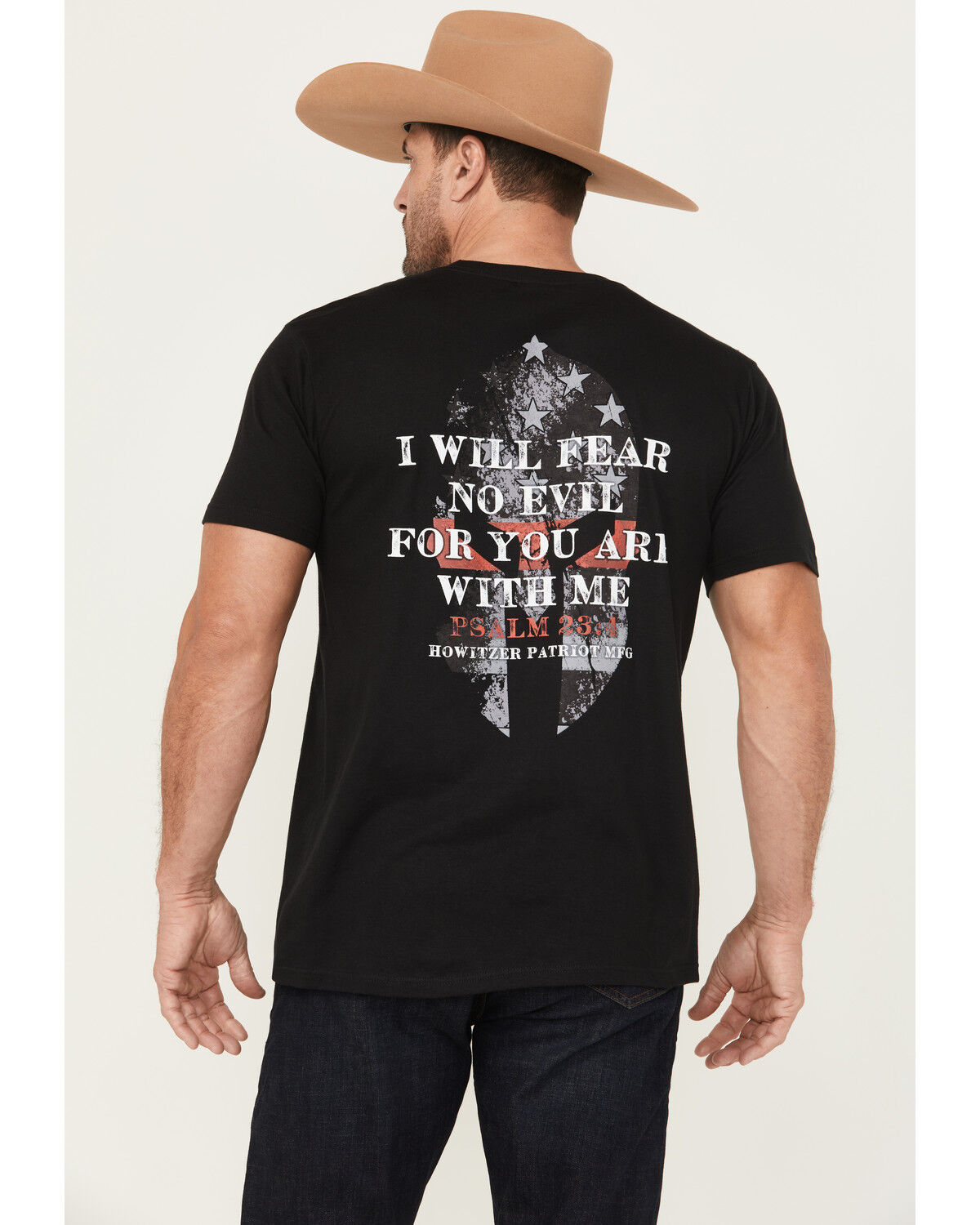 Image #1 - Howitzer Men's No Fear Short Sleeve Graphic T-Shirt, Black, hi-res
