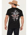 Image #1 - Howitzer Men's No Fear Short Sleeve Graphic T-Shirt, Black, hi-res