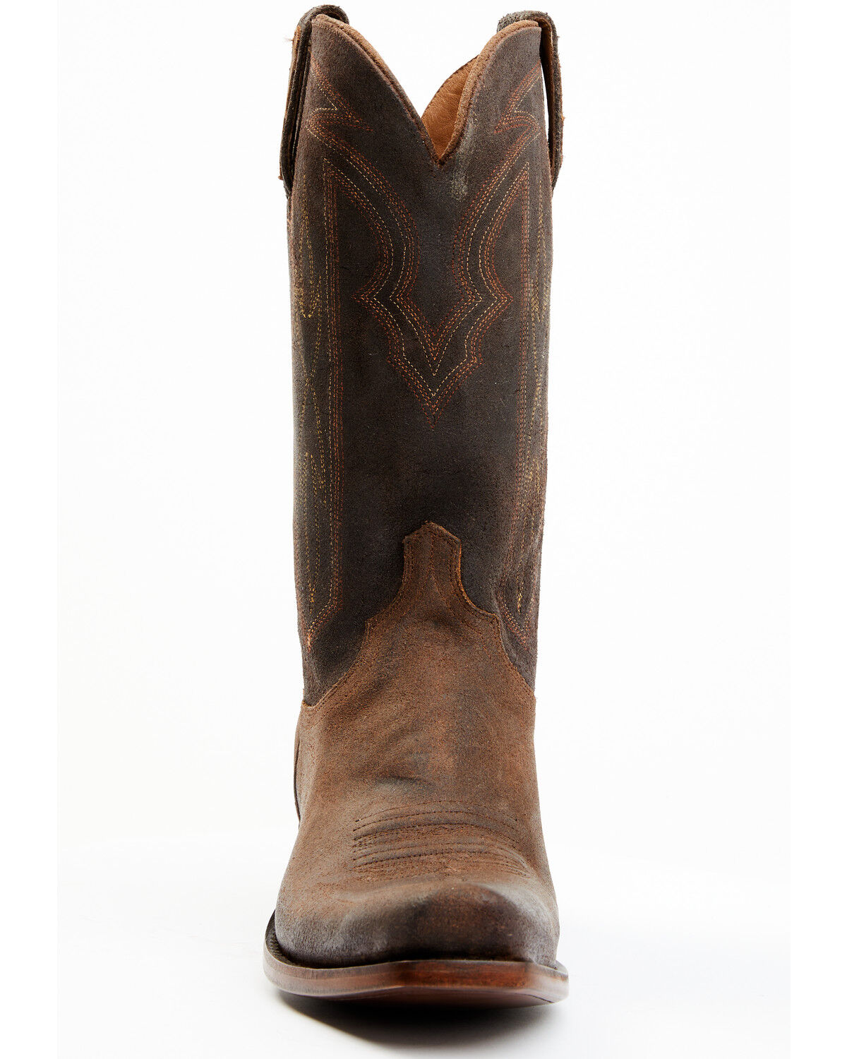 Image #4 - Lucchese Men's Brazos Western Boots - Square Toe, Brown, hi-res