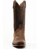 Image #4 - Lucchese Men's Brazos Western Boots - Square Toe, Brown, hi-res