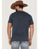 Wrangler Men's Americana Longhorn Graphic T-Shirt, Navy, hi-res