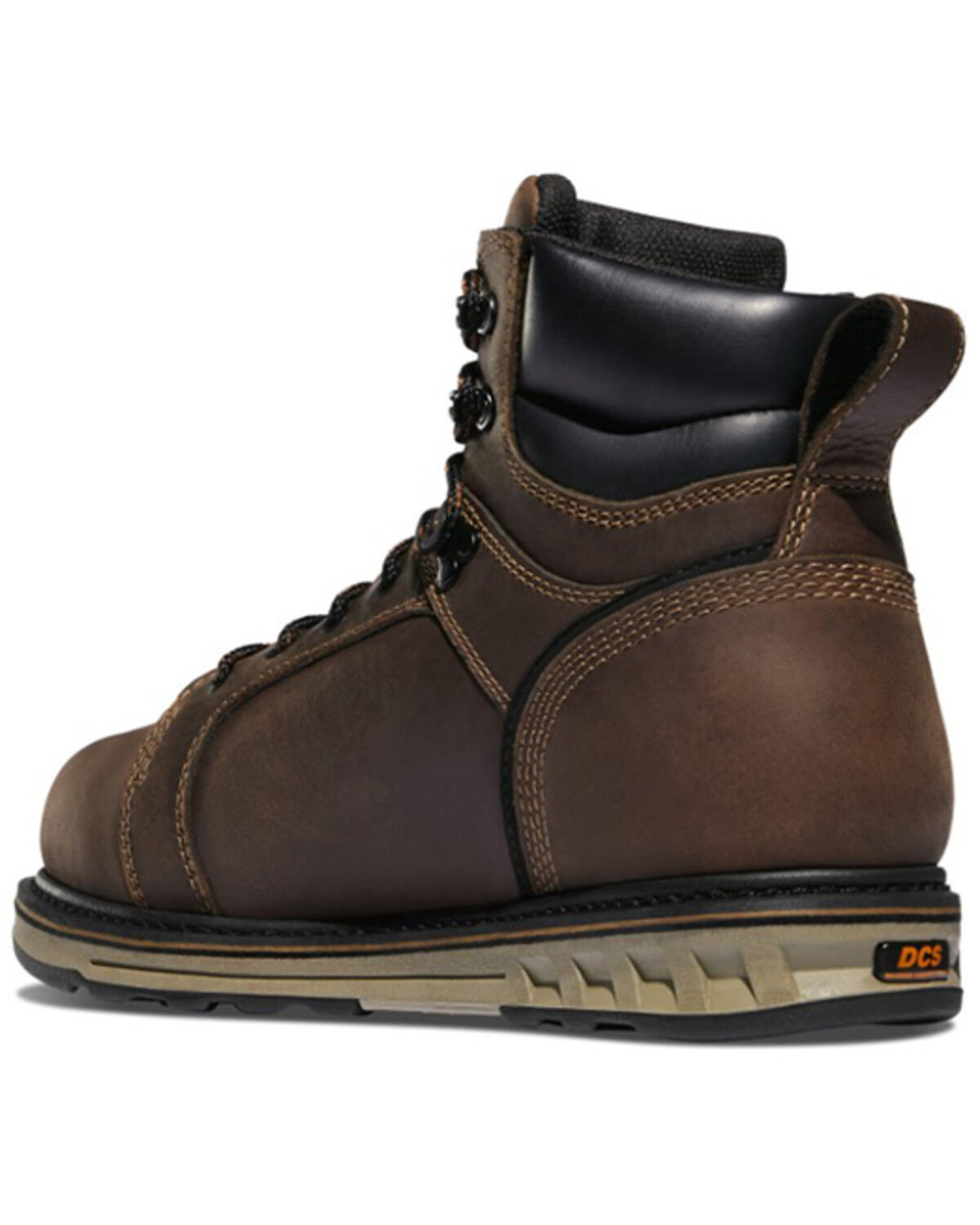 Image #3 - Danner Men's Steel Yard Lacer Work Boots - Steel Toe, Brown, hi-res