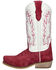 Image #3 - Smoky Mountain Little Girls' Whichita Western Boots - Square Toe, Red, hi-res