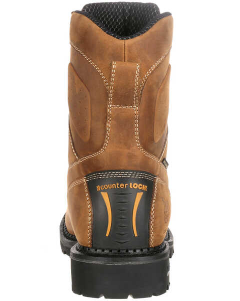 Georgia Boot Men's Comfort Core Waterproof  Logger Boots - Soft Toe, Russett, hi-res
