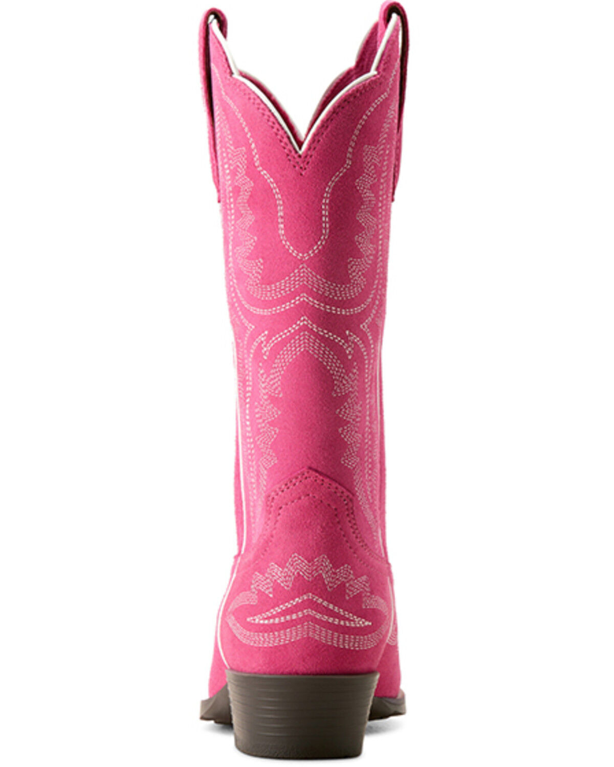 Image #3 - Ariat Girls' Casanova Suede Western Boots - Snip Toe, Pink, hi-res