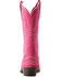 Image #3 - Ariat Girls' Casanova Suede Western Boots - Snip Toe, Pink, hi-res