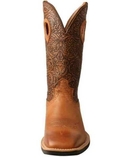 Image #4 - Twisted X Women's Ruff Stock Western Performance Boots - Broad Square Toe, Brown, hi-res
