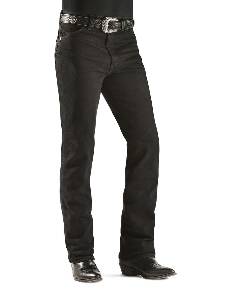 wrangler black stretch jeans