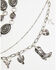 Image #2 - Shyanne Women's Layered Charm Concho Chain Belt, Silver, hi-res