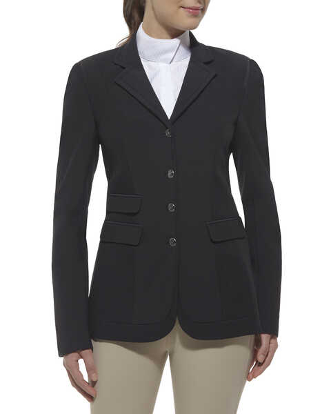 Image #1 - Ariat Women's Platinum Softshell Show Coat, Black, hi-res