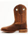 Image #3 - RANK 45® Men's Warrior Xero Gravity Western Performance Boots - Broad Square Toe, Caramel, hi-res