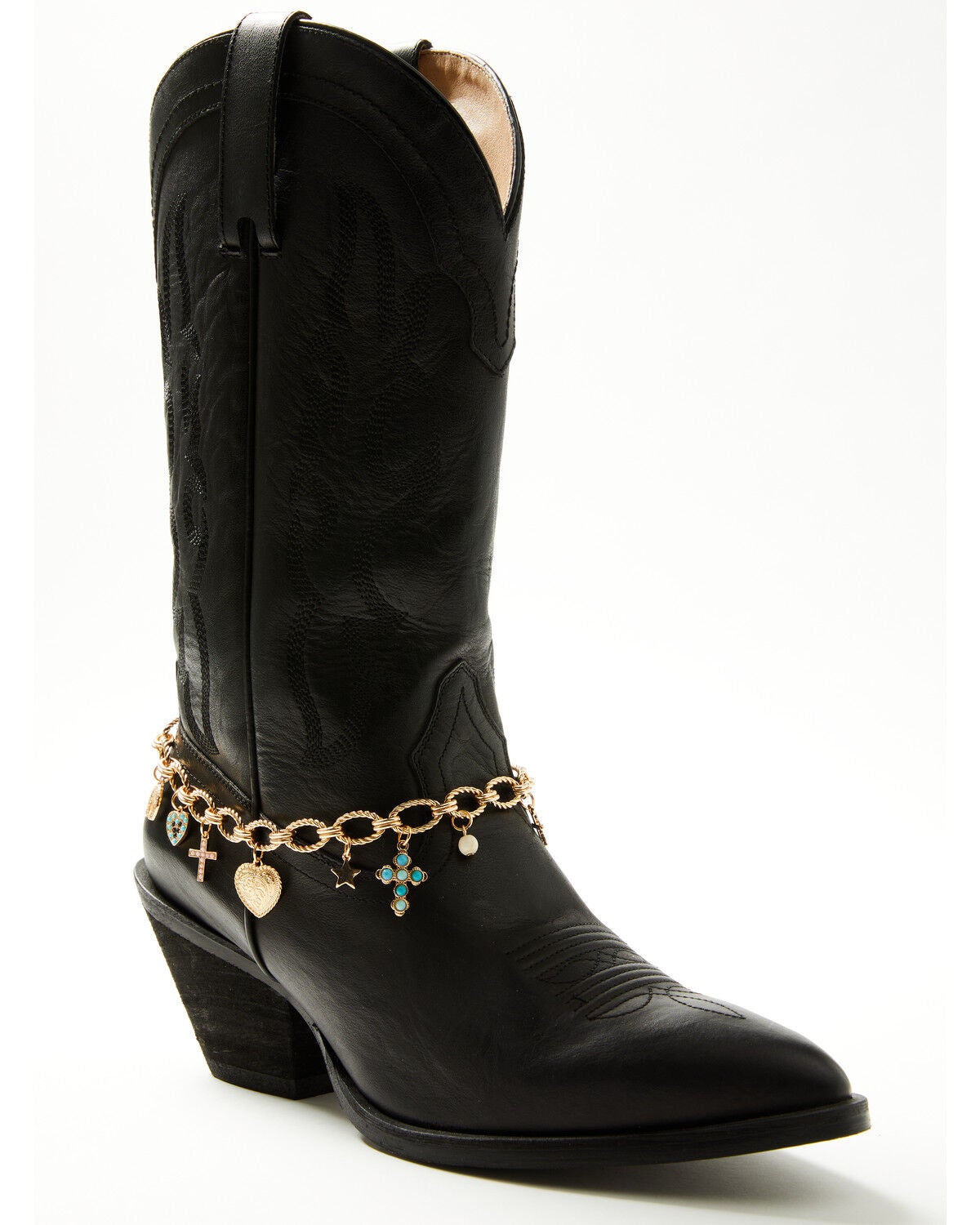 Shyanne Women's Charm Boot Jewelry, Gold, hi-res