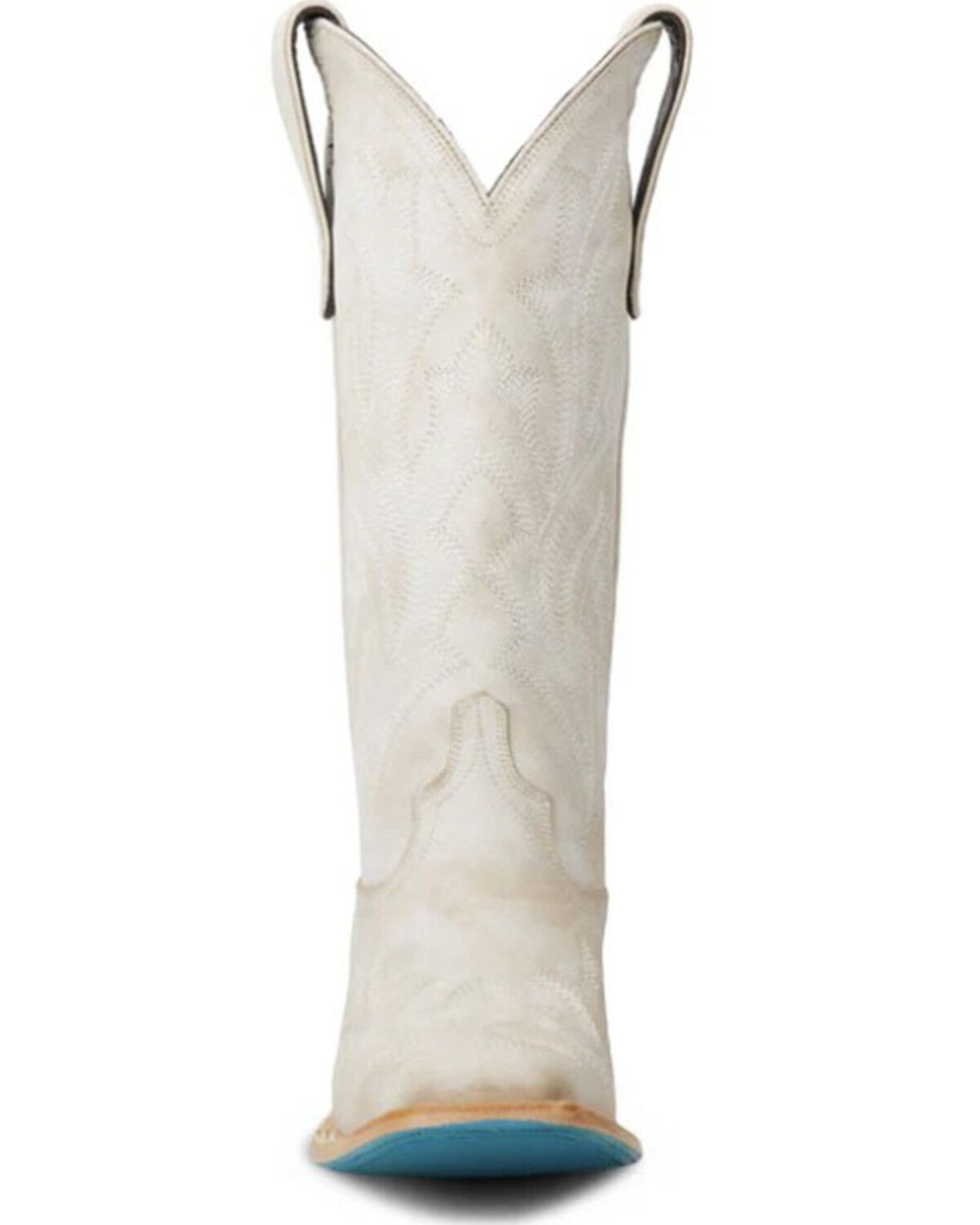 Image #4 - Lane Women's Saratoga Square Western Boots - Square Toe, Ivory, hi-res