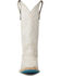 Image #4 - Lane Women's Saratoga Square Western Boots - Square Toe, Ivory, hi-res