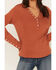 Image #3 - Idyllwind Women's Pearl Knit Henley Shirt, Pecan, hi-res