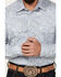 Image #3 - Rock & Roll Denim Men's Paisley Pinstriped Print Long Sleeve Snap Stretch Western Shirt, Blue, hi-res