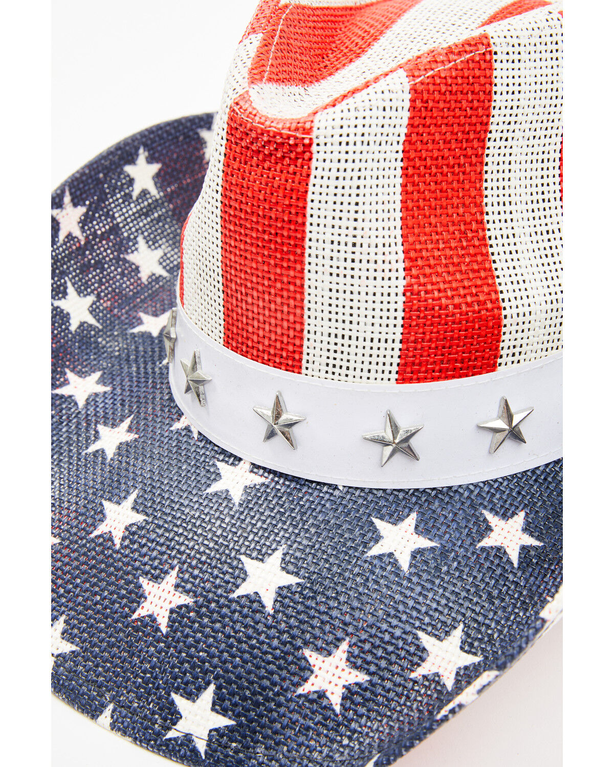 Image #2 - Cody James Men's Justice Straw Cowboy Hat, Red/white/blue, hi-res