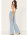 Image #3 - Wrangler Women's Meow Laser Tiger Print Wanderer Flare Jeans, Blue, hi-res