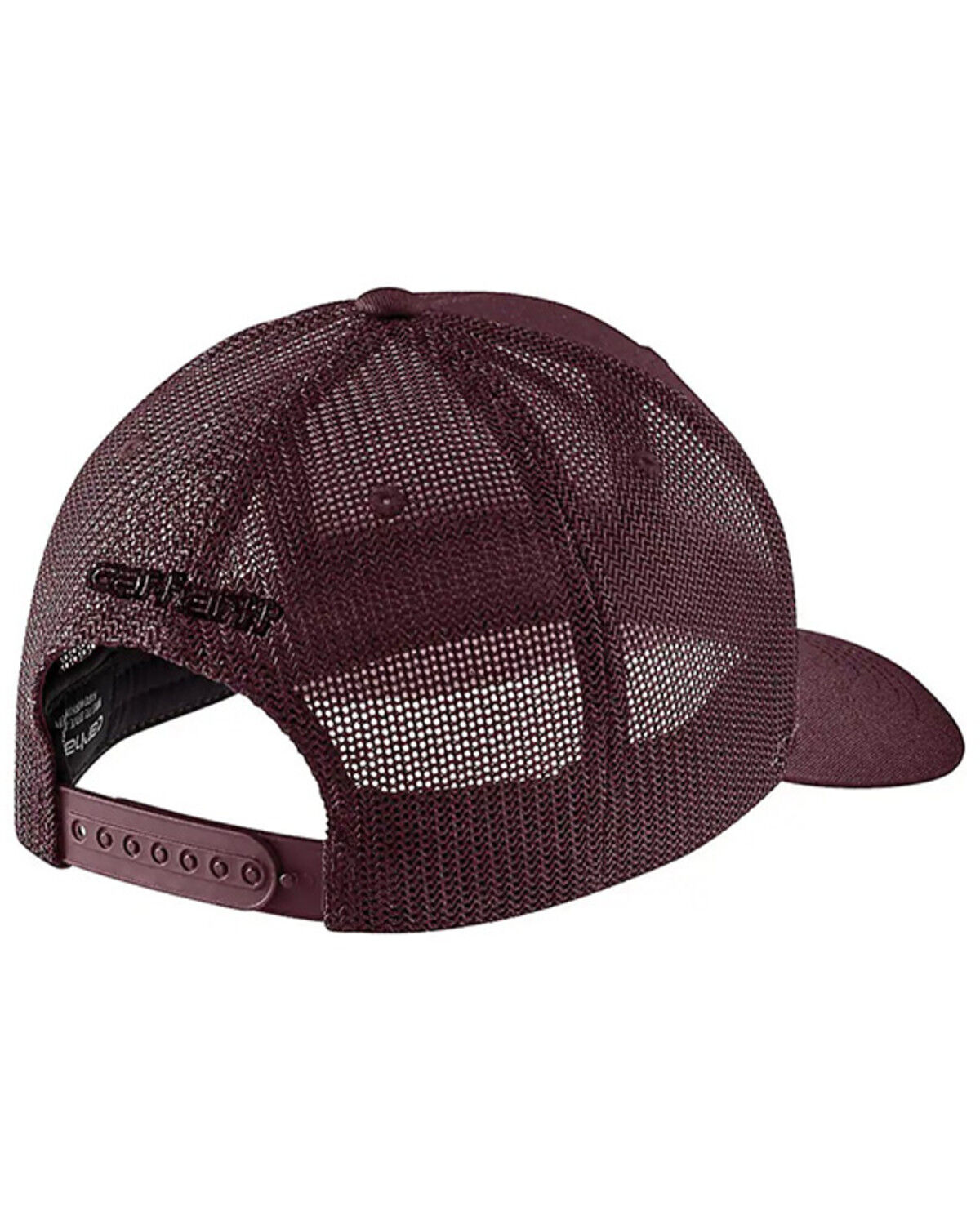 Image #2 - Carhartt Men's Rugged Flex® Logo Ball Cap, Red, hi-res