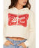 Country Deep Women's Mama Tried Graphic Cropped Hooded Sweatshirt , Ivory, hi-res