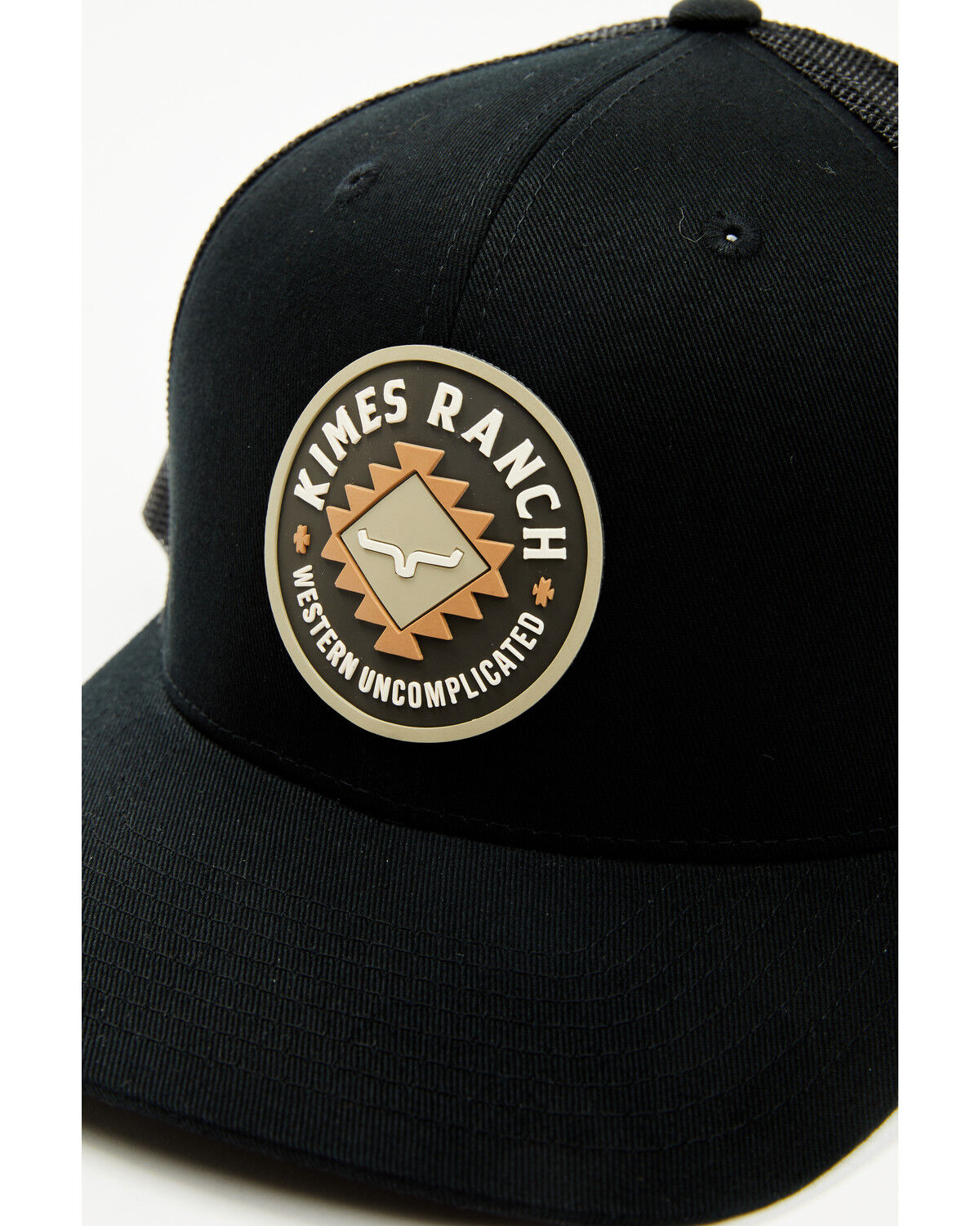 Image #2 - Kimes Ranch Men's Vaughn Rubber Patch Ball Cap, Black, hi-res