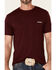 HOOey Men's Red Pocket Logo Short Sleeve T-Shirt , Red, hi-res