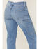 Image #4 - Ceros Women's Light Wash High Rise Carpenter Straight Jeans , Blue, hi-res
