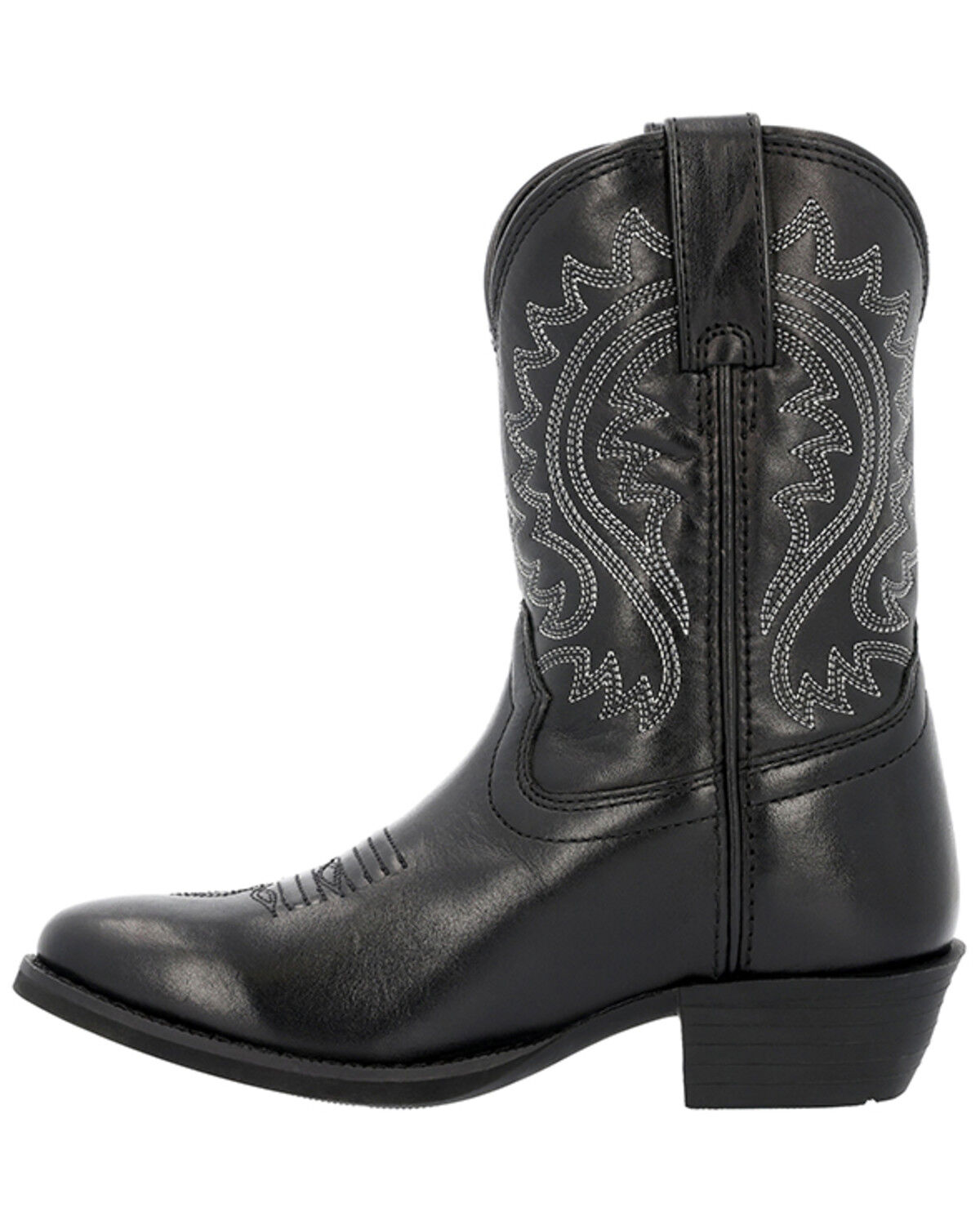 Image #3 - Durango Little Girls' Shyloh Western Boots - Round Toe, Black, hi-res