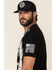 Image #5 - Brothers & Arms Men's Old Glory Flag Short Sleeve Graphic T-Shirt, Black, hi-res