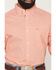 Image #3 - Ariat Men's Jerry Speckled Print Long Sleeve Button-Down Western Shirt, Coral, hi-res