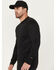 Image #3 - Hawx Men's Midweight Baselayer Crew Thermal Work Shirt, Black, hi-res
