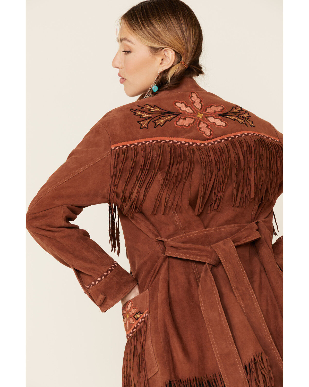 Image #5 - Double D Ranch Women's Viva Maria Fringe Suede Jacket, , hi-res